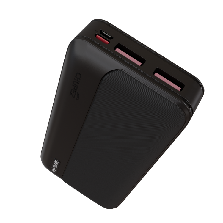 Chupez Defender 20000mAh power bank with in-built cables and bright LED light indicator 